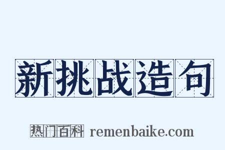 新挑战造句是什么意思的图片